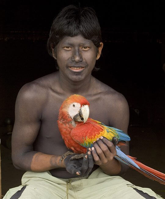 Kayapo man part of NGO aided community – Picture by Cristina Mittermeier